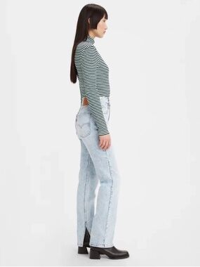 Levi's® Premium 70's High Rise Slim Straight Split Hem Jeans Size 28x31